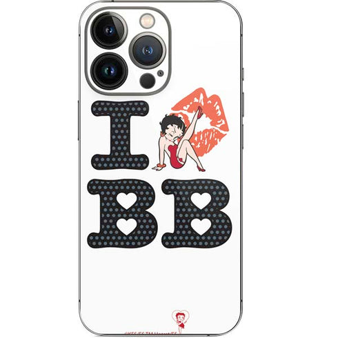 Betty Boop I Love BB iPhone 14 Pro Skin